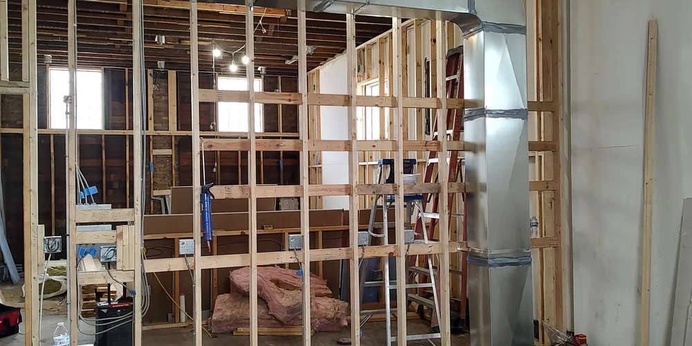 New construction HVAC ductwork installed by TAP Heating and Cooling